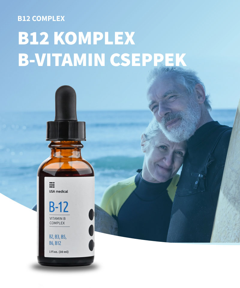 B-12 Komplex B-vitamin cseppek 30 ml