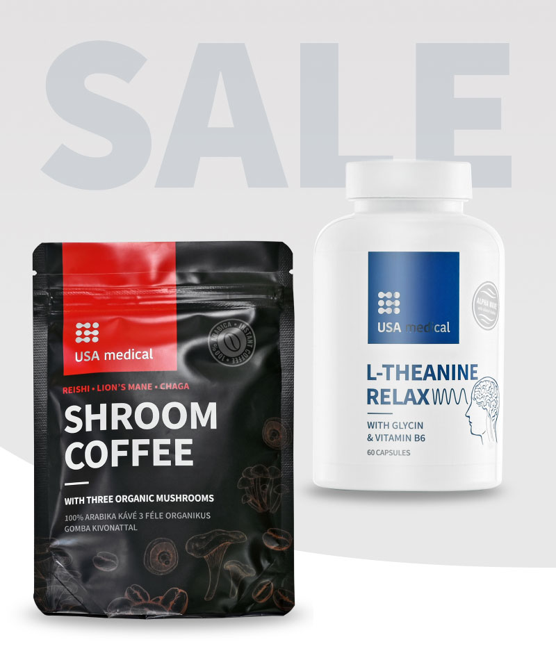 Gomba kávé + Relax AlphaWave® L-theanine