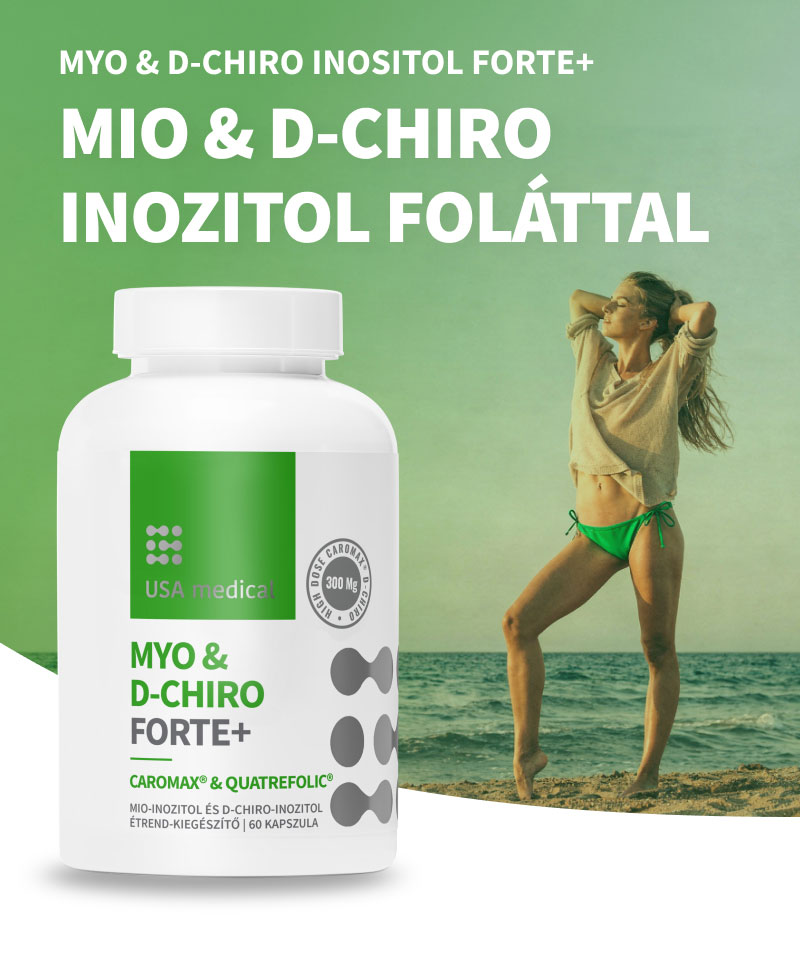 Mio Inozitol és D-Chiro Inozitol FORTE+ kapszula 60 db