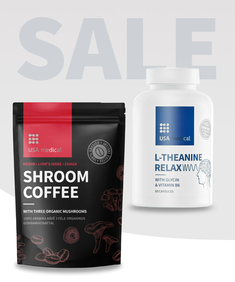 Gomba kávé + Relax AlphaWave® L-theanine