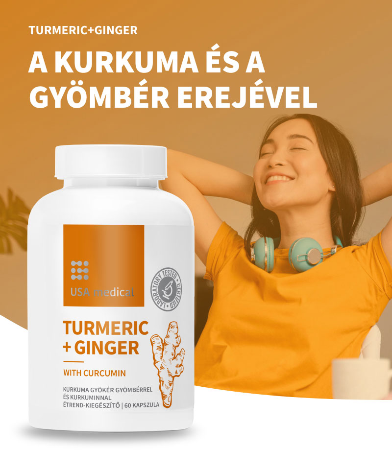 Kurkuma és gyömbér kapszula 60 db